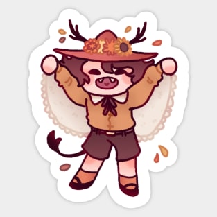 Autumnal Outfit Sticker